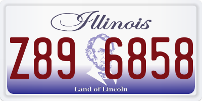 IL license plate Z896858