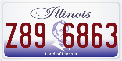 IL license plate Z896863