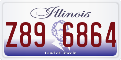 IL license plate Z896864