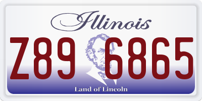 IL license plate Z896865