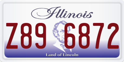 IL license plate Z896872