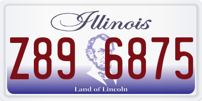 IL license plate Z896875
