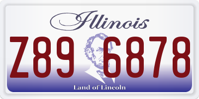 IL license plate Z896878
