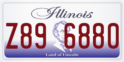 IL license plate Z896880