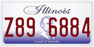 IL license plate Z896884