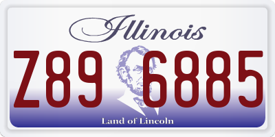 IL license plate Z896885