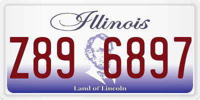 IL license plate Z896897