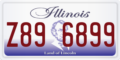 IL license plate Z896899