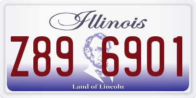 IL license plate Z896901