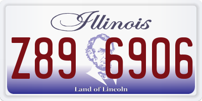 IL license plate Z896906