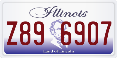 IL license plate Z896907