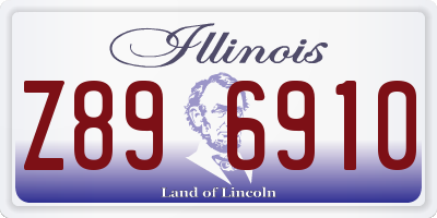 IL license plate Z896910