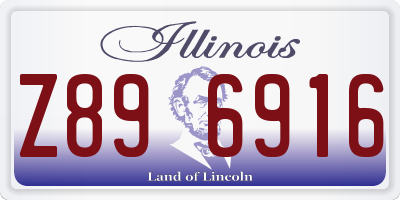 IL license plate Z896916