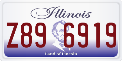 IL license plate Z896919
