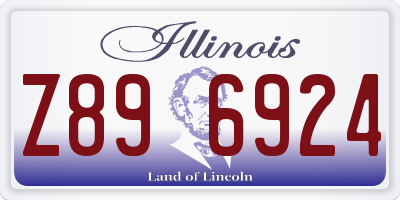 IL license plate Z896924