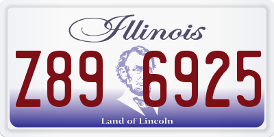 IL license plate Z896925