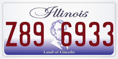 IL license plate Z896933