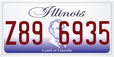 IL license plate Z896935