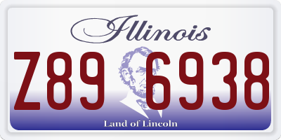 IL license plate Z896938
