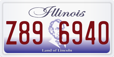 IL license plate Z896940