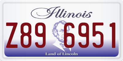IL license plate Z896951