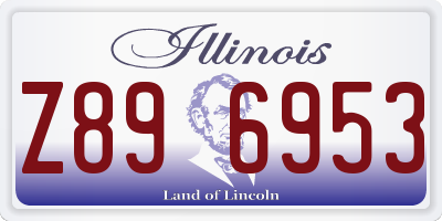IL license plate Z896953