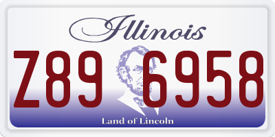 IL license plate Z896958
