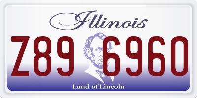 IL license plate Z896960