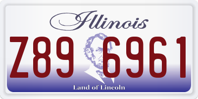 IL license plate Z896961