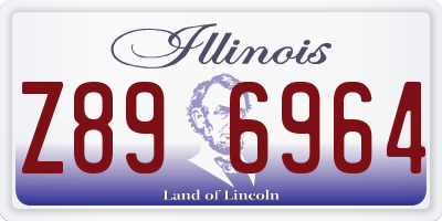 IL license plate Z896964