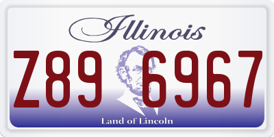 IL license plate Z896967