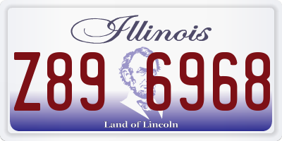 IL license plate Z896968