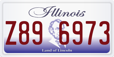 IL license plate Z896973
