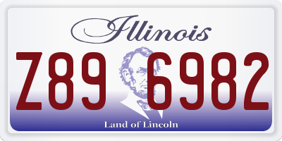 IL license plate Z896982