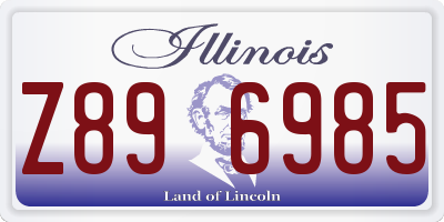 IL license plate Z896985