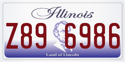 IL license plate Z896986