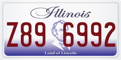 IL license plate Z896992