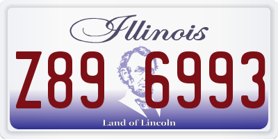 IL license plate Z896993