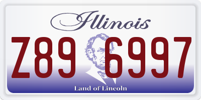 IL license plate Z896997