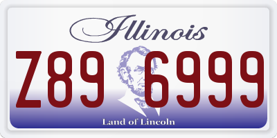 IL license plate Z896999