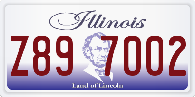 IL license plate Z897002
