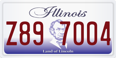 IL license plate Z897004