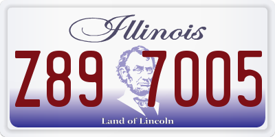 IL license plate Z897005