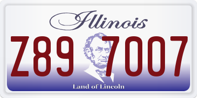 IL license plate Z897007