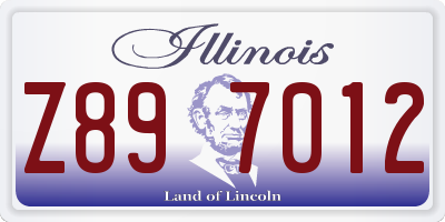IL license plate Z897012