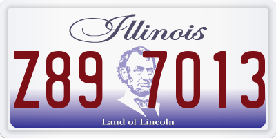 IL license plate Z897013