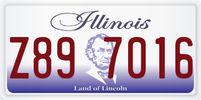 IL license plate Z897016