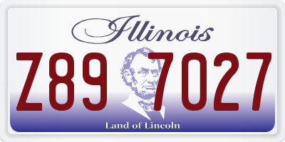IL license plate Z897027