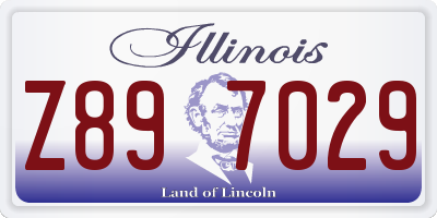 IL license plate Z897029