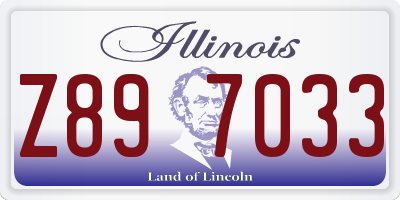 IL license plate Z897033